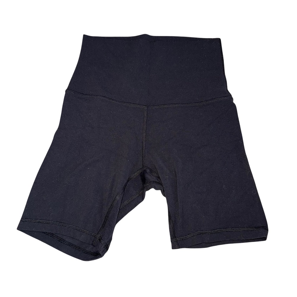 Lululemon Align High-Rise Short Women 2 Black Excellent 6" Inseam Nulu Yoga